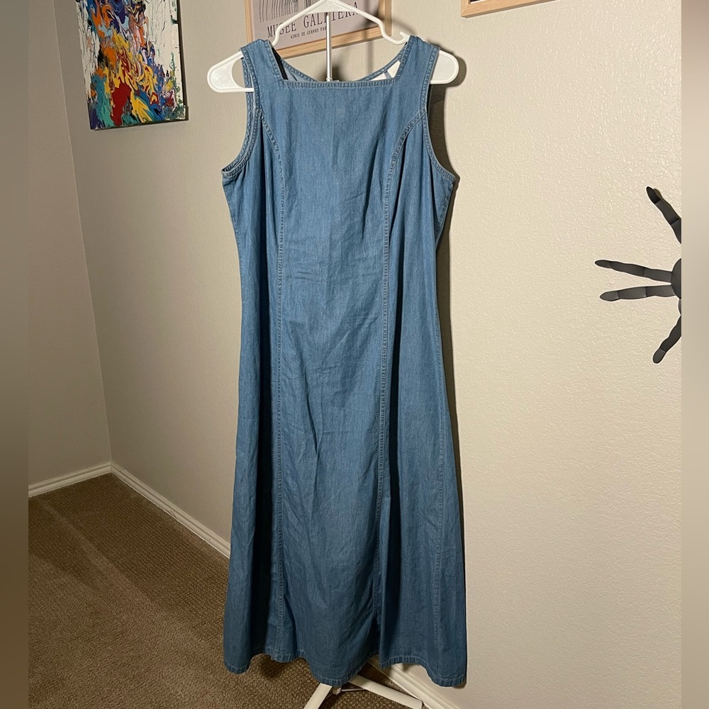 Liz Claiborne denim teacher dress